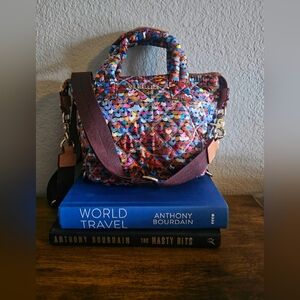 MZ Wallace Micro Sutton Spangle Sequin Crossbody Bag NWT Quilted Mini Tote